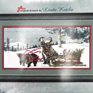 Cross My Heart Smoky Mountain Christmas Cross Stitch Pattern CSB-278 Kotila Dog